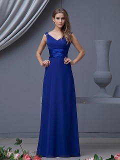 Longue robe bleu