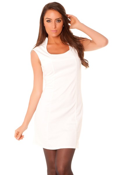 Robe blanche cintrée robe-blanche-cintre-25_2