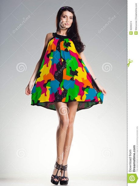 Robe colorée femme