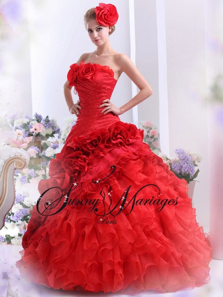Robe de mariée rouge courte robe-de-marie-rouge-courte-28_12
