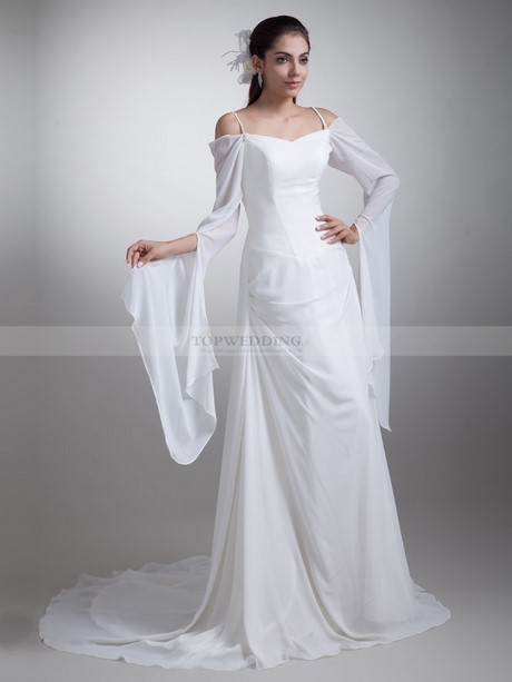 Robe longue blanche avec manches robe-longue-blanche-avec-manches-55_5