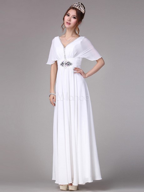 Robe longue blanche avec manches robe-longue-blanche-avec-manches-55_8