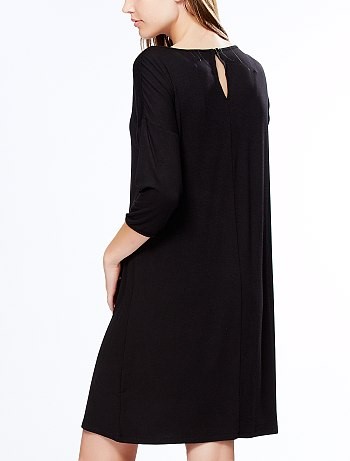 Robe noire fluide manches longues robe-noire-fluide-manches-longues-89_6