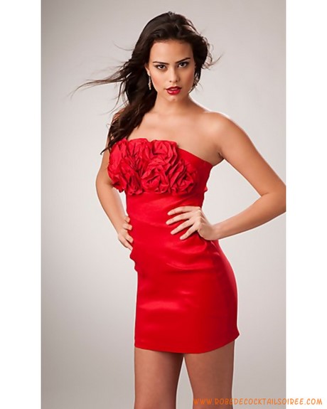 Robe rouge de soirée courte robe-rouge-de-soire-courte-39_9