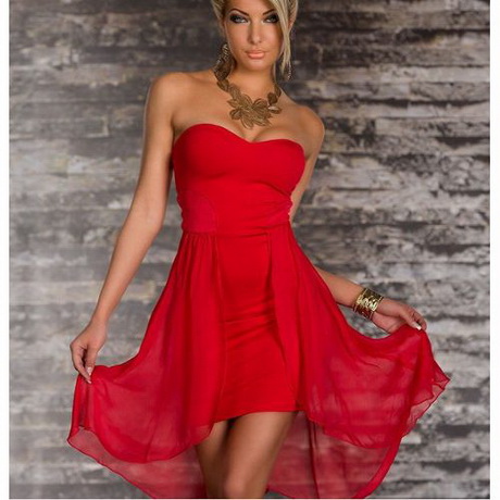 Robe bustier rouge