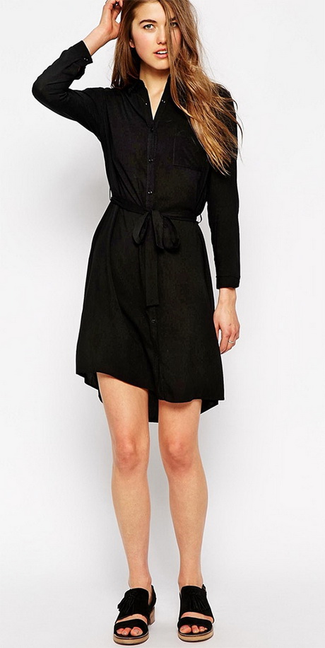 Robe chemise noire robe-chemise-noire-97