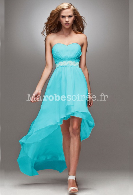 Robe cocktail turquoise