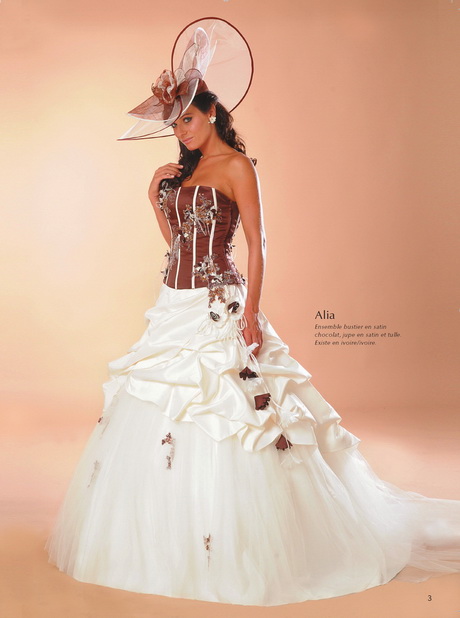 Robe de mariée ivoire et chocolat robe-de-marie-ivoire-et-chocolat-82_12
