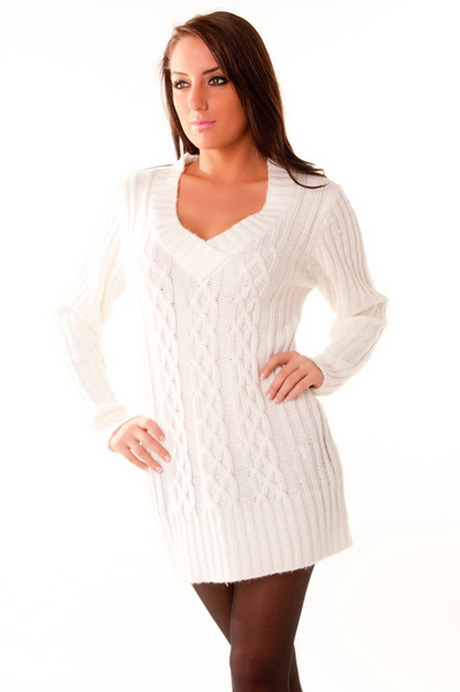 Robe en laine blanche robe-en-laine-blanche-71_2