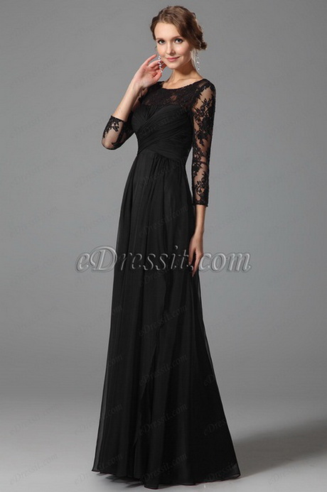 Robe noire dentelle longue robe-noire-dentelle-longue-41_5