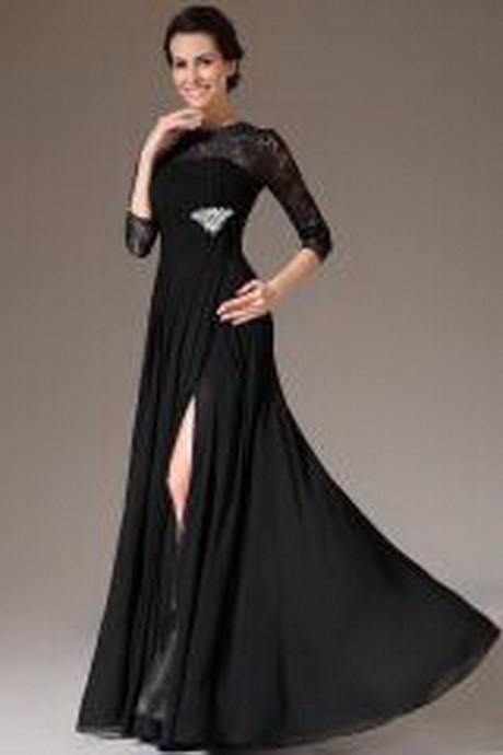 Robe noire dentelle longue robe-noire-dentelle-longue-41_9