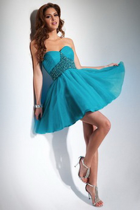 Turquoise robe de bal