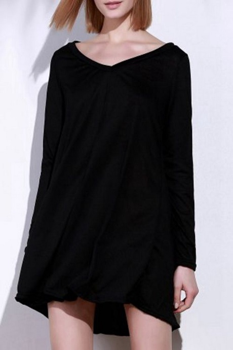 Robe noir simple manche longue robe-noir-simple-manche-longue-89_8
