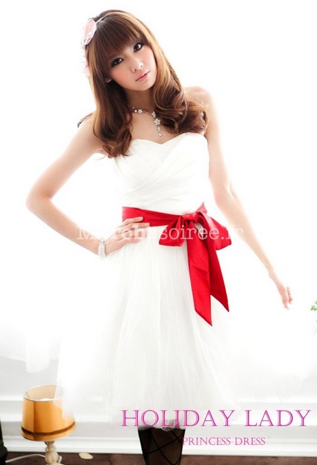 Robe de soirée courte blanche et rouge robe-de-soiree-courte-blanche-et-rouge-60_9
