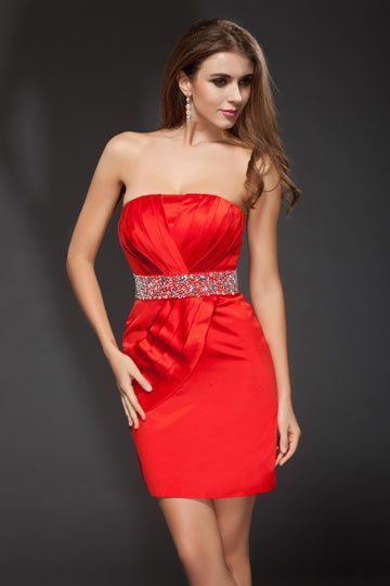 Robe courte de soirée moulante rouge robe-courte-de-soiree-moulante-rouge-58