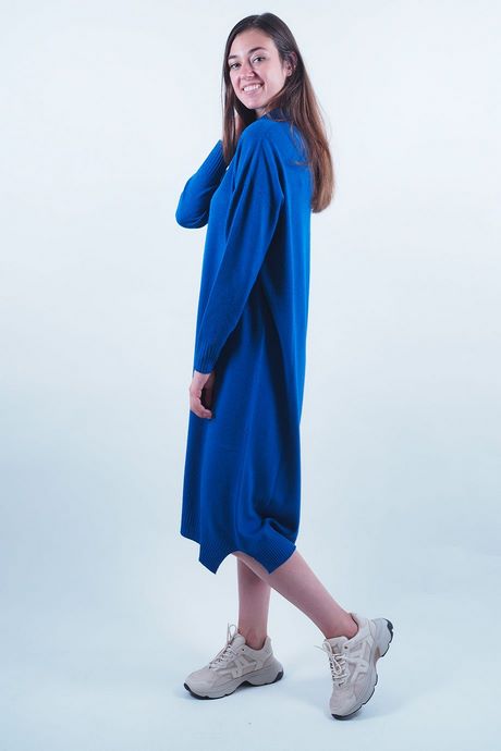 Robe en laine bleu marine robe-en-laine-bleu-marine-86