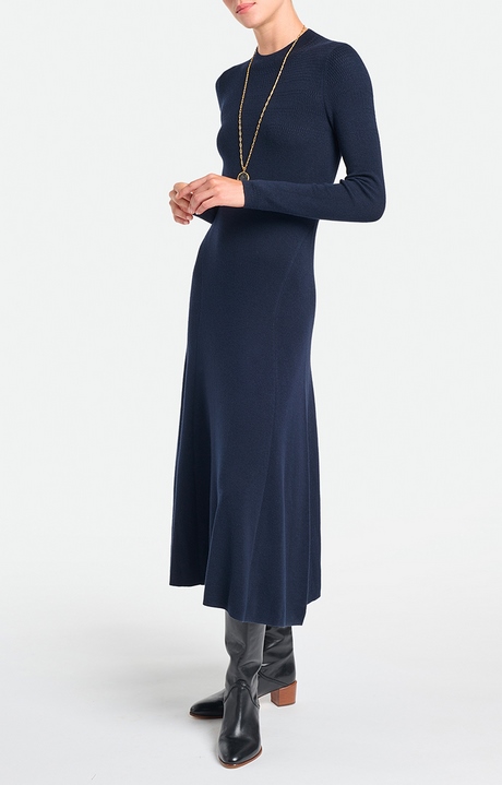 Robe en laine bleu marine robe-en-laine-bleu-marine-86_4