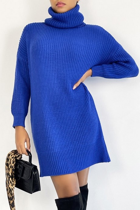 Robe en laine bleu robe-en-laine-bleu-91_6