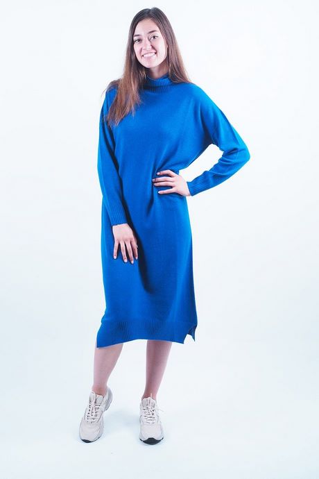 Robe en laine bleu robe-en-laine-bleu-91_8