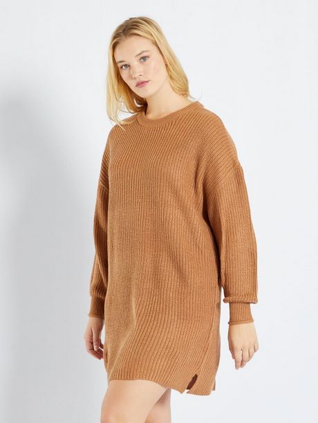 Robe en laine marron robe-en-laine-marron-86