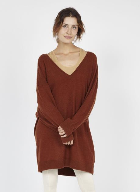 Robe en laine marron robe-en-laine-marron-86_4