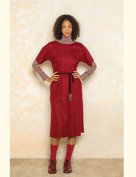 Robe en laine rouge robe-en-laine-rouge-95_3