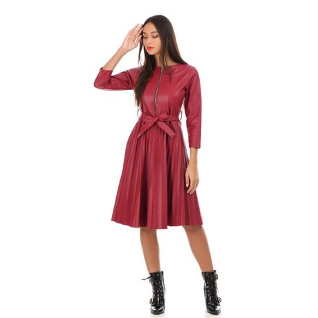 Robe faux cuir rouge robe-faux-cuir-rouge-94_2