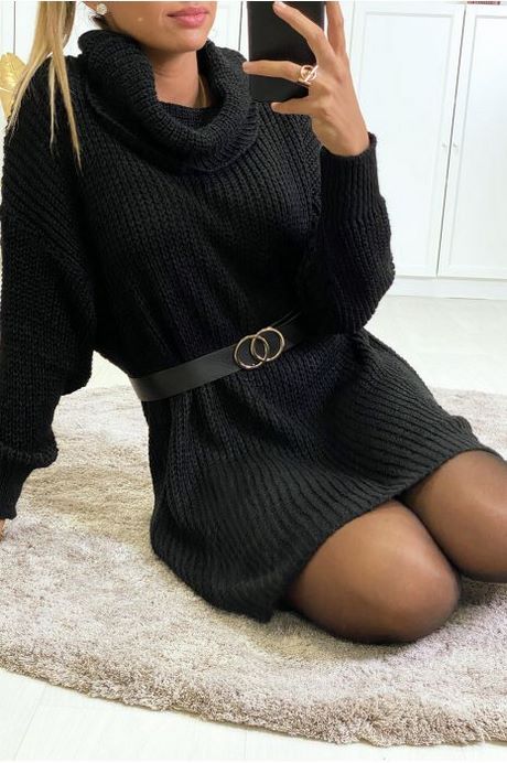 Robe pull noire en laine robe-pull-noire-en-laine-23_8