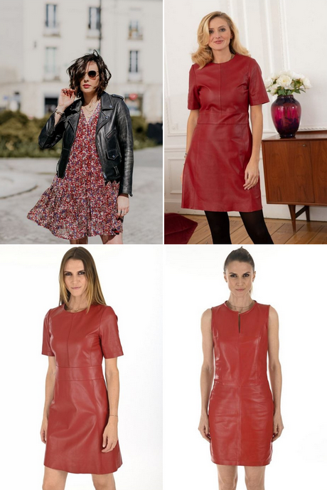 Robe rouge en cuir robe-rouge-en-cuir-001