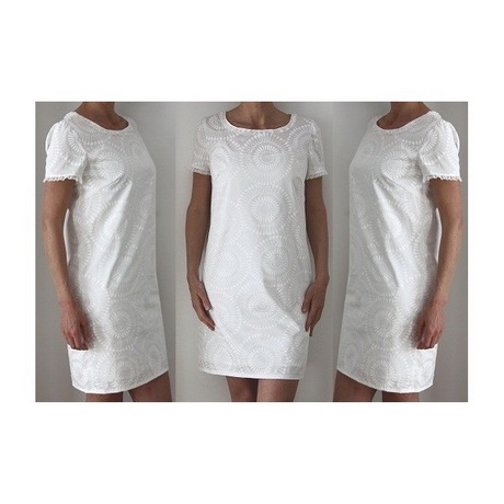 Robe blanche coton femme