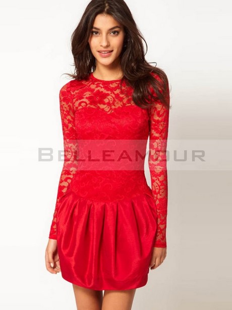 Robe rouge manches courtes robe-rouge-manches-courtes-12_7