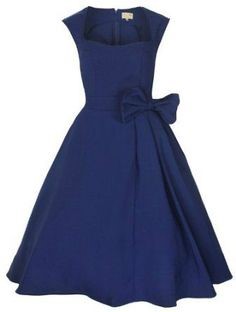 Robe vintage bleu