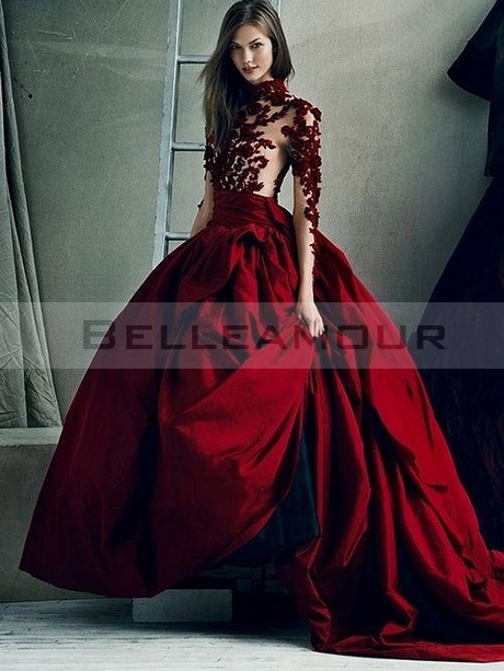 Robe de mariée rouge dentelle robe-de-marie-rouge-dentelle-84