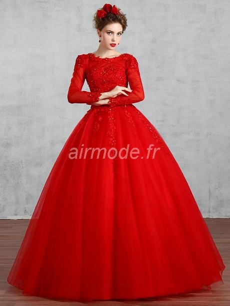 Robe de mariée rouge dentelle robe-de-marie-rouge-dentelle-84_10