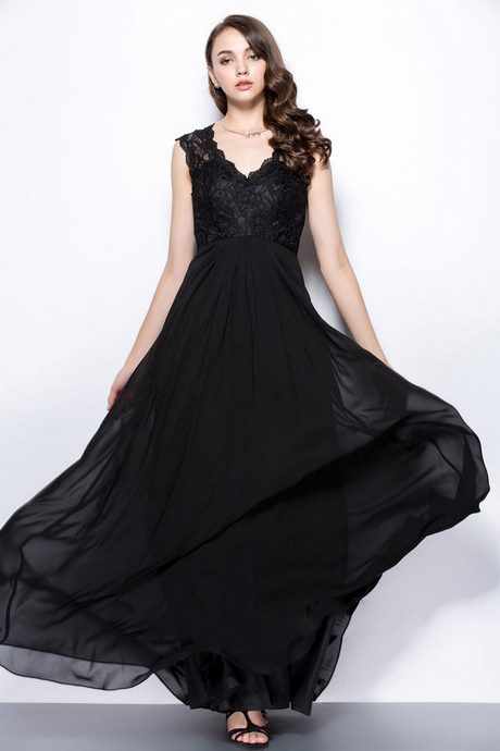 Robe longue noir en dentelle robe-longue-noir-en-dentelle-39
