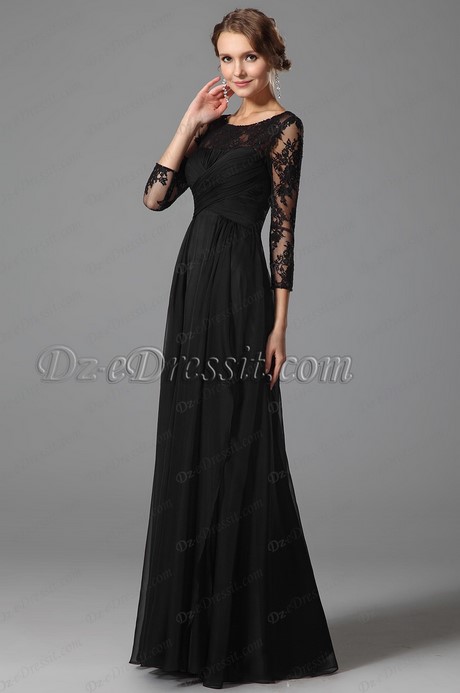 Robe longue noir en dentelle robe-longue-noir-en-dentelle-39_18