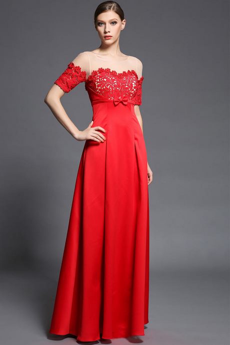 Robe longue rouge en dentelle robe-longue-rouge-en-dentelle-50_5