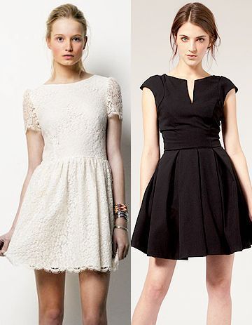 Petite robe noire et blanche