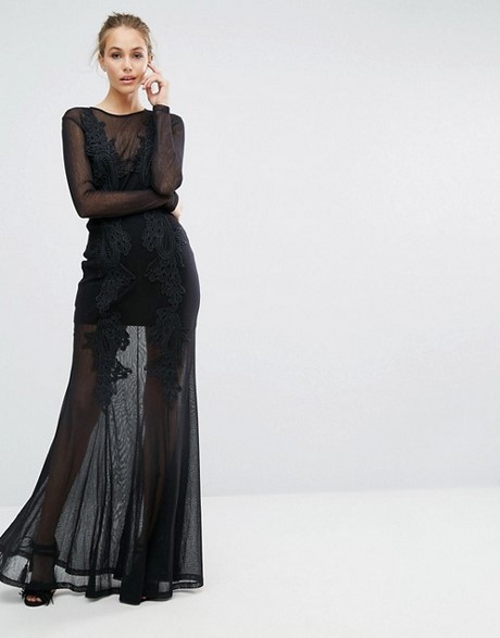 Robe longue noire habillée robe-longue-noire-habillee-82_7