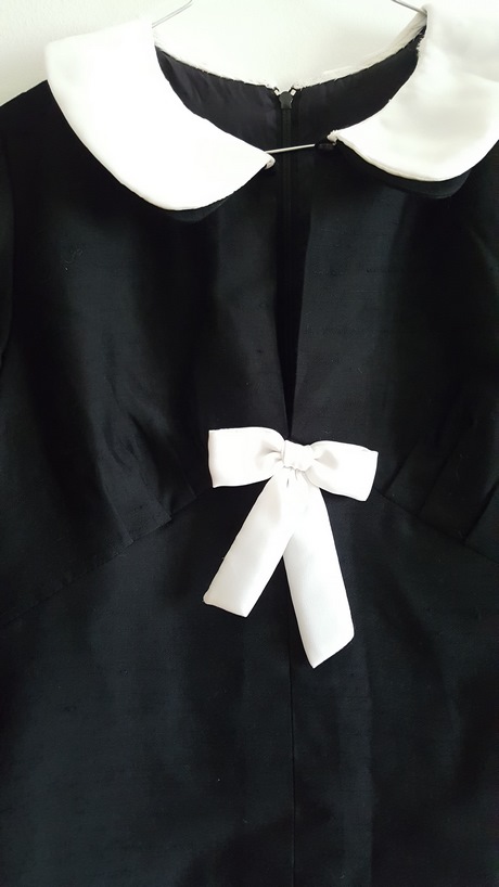 Robe noire col claudine manche longue robe-noire-col-claudine-manche-longue-16