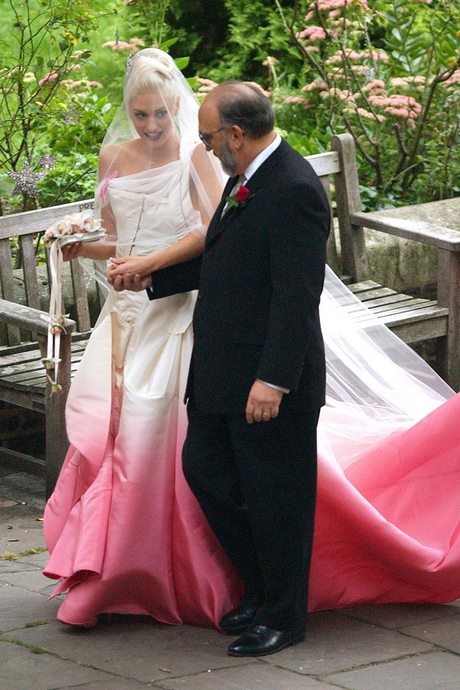 Robe de mariée noir et rose