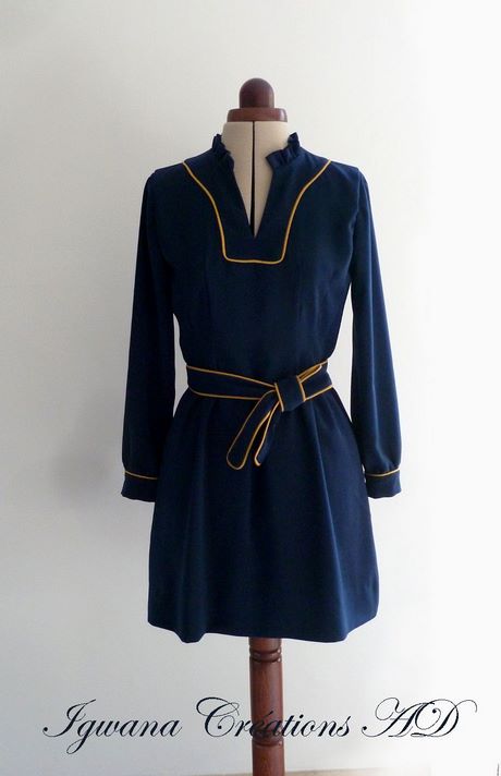 Robe hiver moutarde