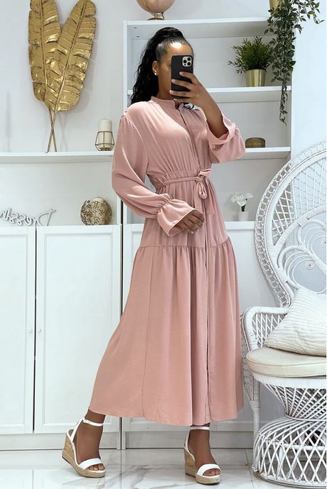 Robe rose manches longues robe-rose-manches-longues-10_6