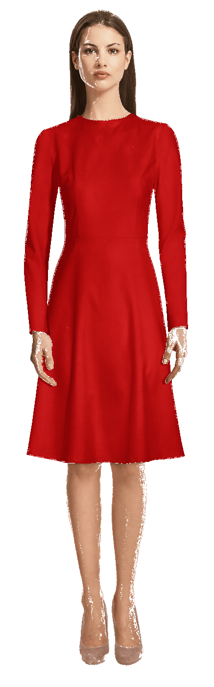 Robe rouge a manche longue robe-rouge-a-manche-longue-85