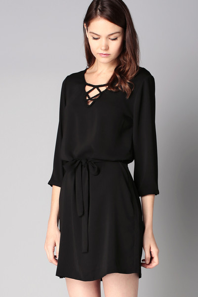 Robe blouse noire