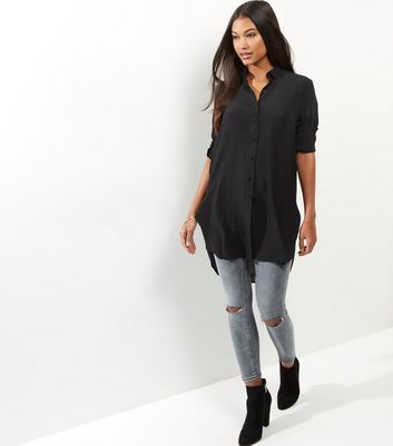 Longue chemise noire femme longue-chemise-noire-femme-40_14