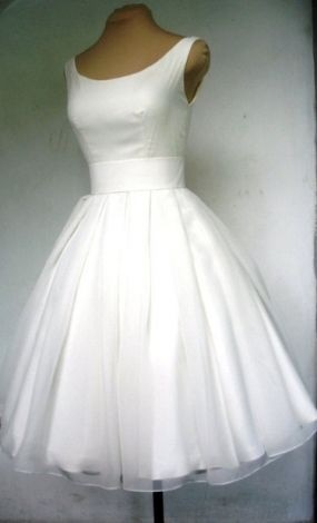 Robe blanche années 50