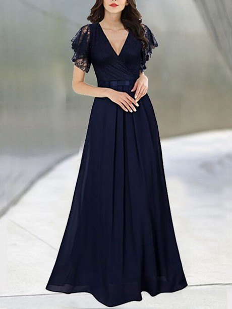 Longue robe bleu marine longue-robe-bleu-marine-19_5