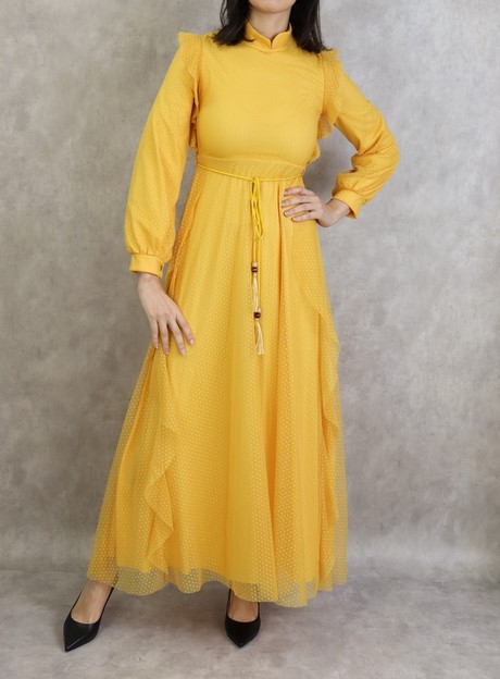 Robe habillée jaune robe-habillee-jaune-63_14