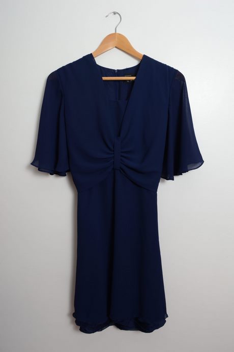 Robe vintage bleu marine